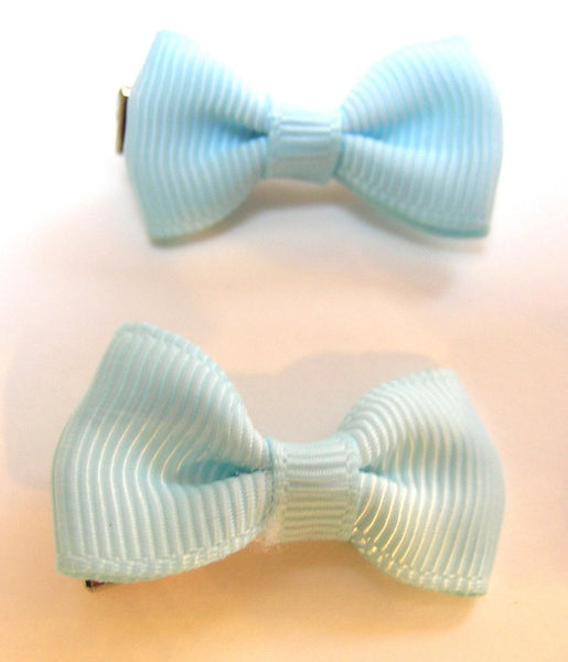 Pink Lily Kids ~ Pretty Light Blue Bows ~ Sold as a Set #18-4
