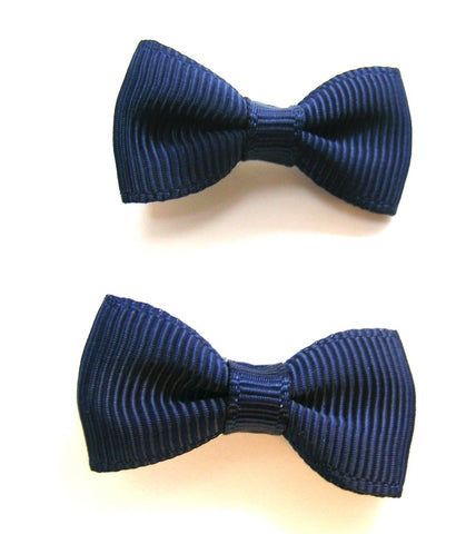 Pink Lily Kids ~ Pretty Navy Bows ~ Sold as a Set #18-5