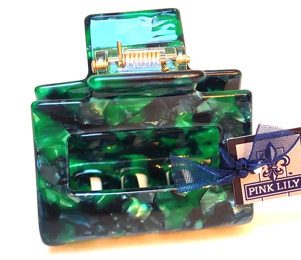 Pink Lily ~ "Iris Jaw" ~  Blue & Greens ~ NEW