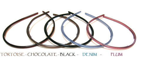 Made in France: 4 Colors ~ Wonderful Thin Headband ~ # 7502