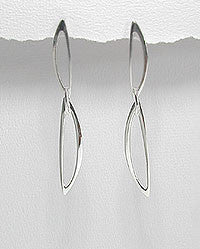 Sterling Silver Post Dangle Earrings ~ 2-1-693
