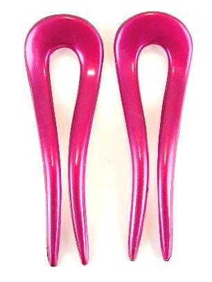 SALE ~ Adele Chignon Pin~ Orchid Colors SET of 2 ~ Made in France