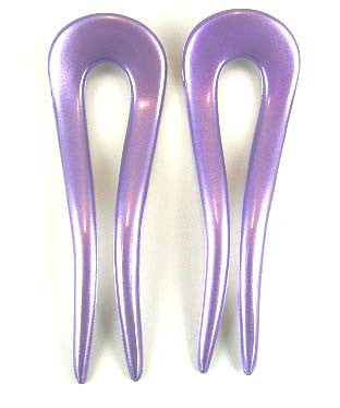 SALE ~ Adele Chignon Pin~ Orchid Colors SET of 2 ~ Made in France