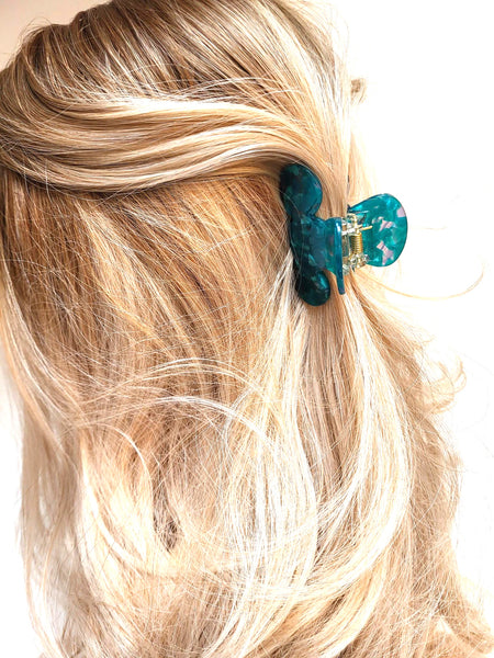 Pink Lily ~ "Christa Jaw" Turquoise & Purple ~ NEW