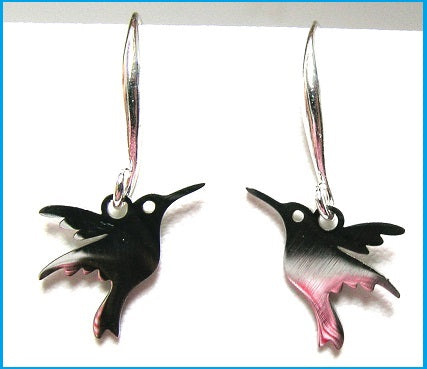 Pink Lily ~ Hummingbird Earrings #41