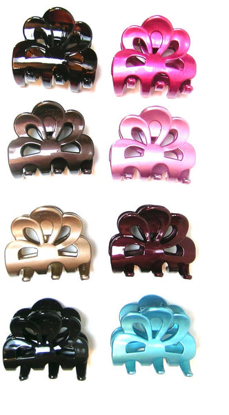 "Anouk" Flower Jaw ~ MADE IN FRANCE ~ Black