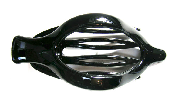 "Heather" Large Jaw ~ Made in France ~ Black