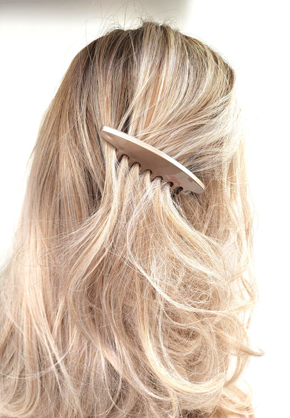 Large Edith Comb~ Cafe Creme ~ Made in France