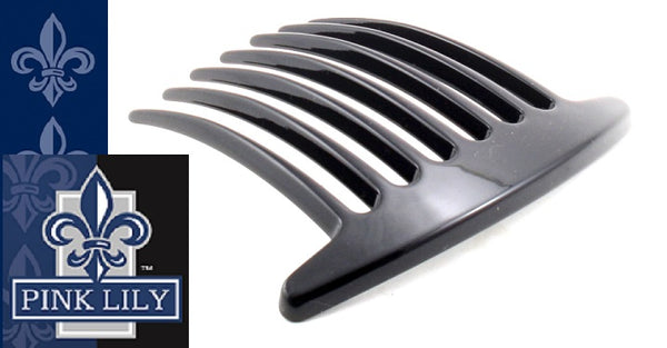 Large Edith Comb~ Black ~ Made in France