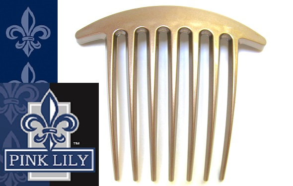 Large Edith Comb~ Cafe Creme ~ Made in France