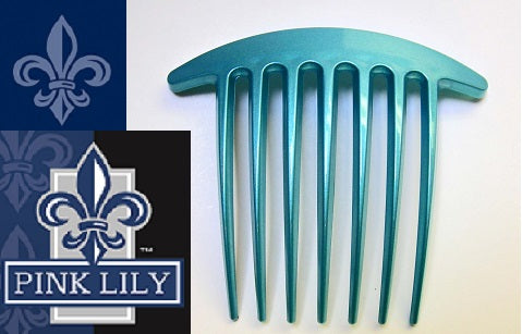 Large Edith Comb~ French Blue ~ Made in France