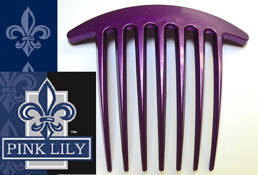Large Edith Comb~ Violet ~ Made in France
