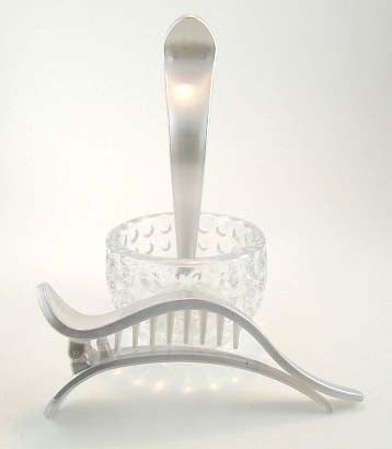 "Lulu" Slide  ~ Made in France ~ Moonstone White