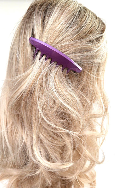 Large Edith Comb~ Violet ~ Made in France