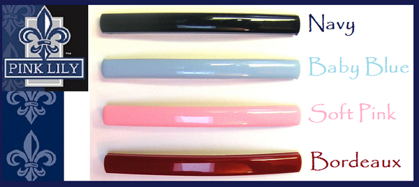 Sabine Barrette ~ Set of 2 pcs. ~  Made in France ~ Pink