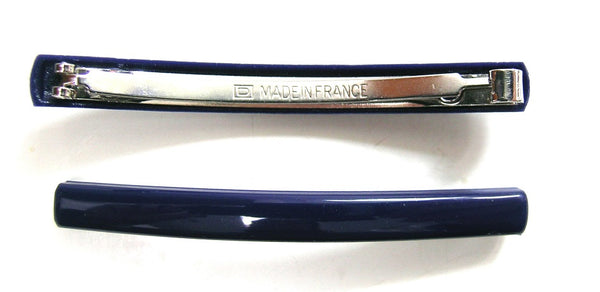 Sabine Barrette ~ Set of 2 pcs. ~  Made in France ~ Navy