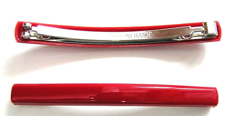 Sabine Barrette ~ Set of 2 pcs. ~  Made in France ~ Red