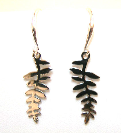 Pink Lily ~ Matte Leaf Earrings #109