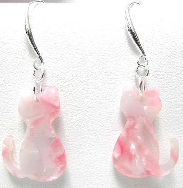 Pink Lily ~ Silver Plated Resin Cats ~ 3 Colorways #93-Cat