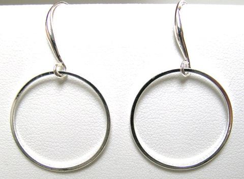 Pink Lily ~ 25 mm. Hoop Earrings ~ #105