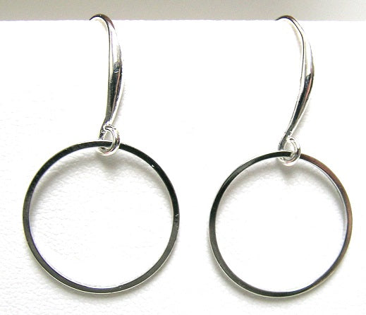 Pink Lily ~ 50 mm. Hoop Earrings ~ #103