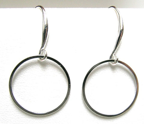 Pink Lily ~ 50 mm. Hoop Earrings ~ #103
