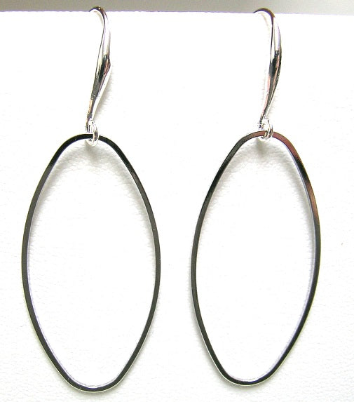 Pink Lily ~ 40 mm. Hoop Earrings ~ #106