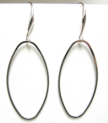 Pink Lily ~ 40 mm. Hoop Earrings ~ #106