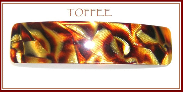 "Davina"Volume Barrette ~ HANDMADE IN FRANCE ~ Toffee