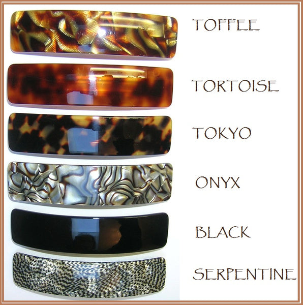 "Davina"Volume Barrette ~ HANDMADE IN FRANCE ~ Serpentine