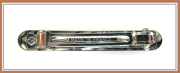 "Gracie" Barrette ~ Handmade in France ~ Tortoise