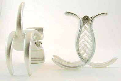 "Natalie" Jaw ~ Made in France ~ Moonstone White