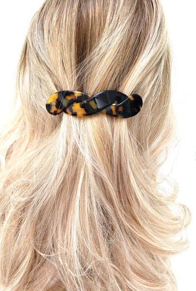 "Jacqueline" Large Cross Over Barrette ~Handmade in France ~ Tokyo