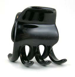 "Stephanie" Large Jaw ~ Made in France ~ Black