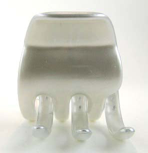 "Stephanie" Large Jaw ~ Made in France ~ Moonstone White