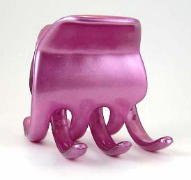 "Stephanie" Large Jaw ~ Made in France ~ Rose