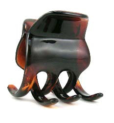 "Stephanie" Large Jaw ~ Made in France ~ Tortoise