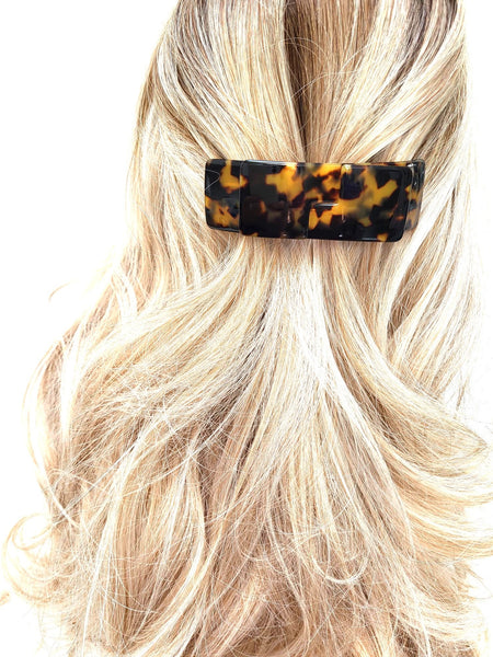 "Charlotte"  Large Solid Bow Barrette ~ Handmade in France ~ Tokyo