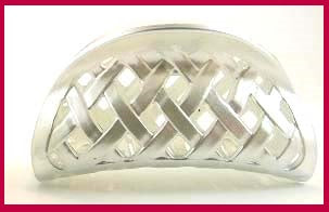 "Constance"  Medium Jaw ~ Made in France ~ Moonstone White