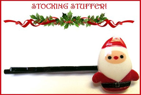 Pink Lily Kids ~ Santa Claus Bobby Pin