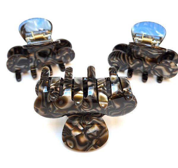 Pink Lily ~ "Christa Jaw" Chocolate Onyx ~ NEW