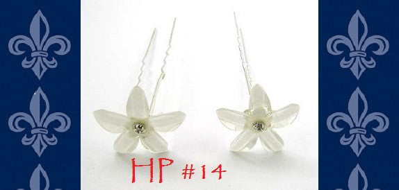 Pink Lily ~ Flower Head Pin ~ #14 ~ Sold as a SET