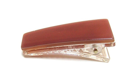 Pink Lily ~ "Hannah" Light Brown ~ Pinch Clip #123