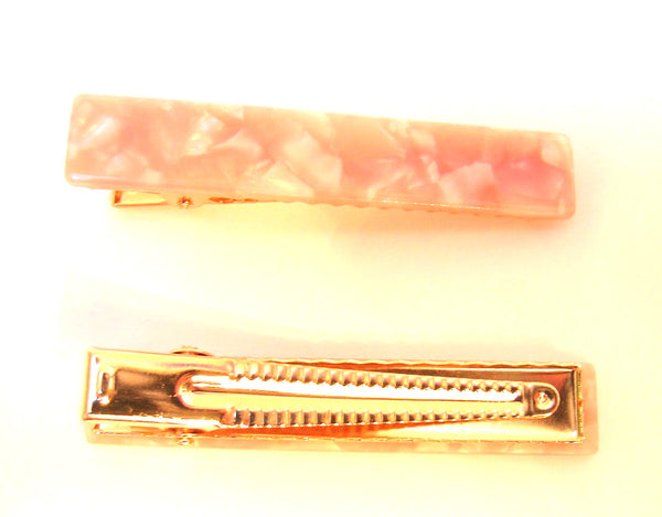 Pink Lily ~ "Lucy" Marbled Pinks ~ Pinch Clip #20