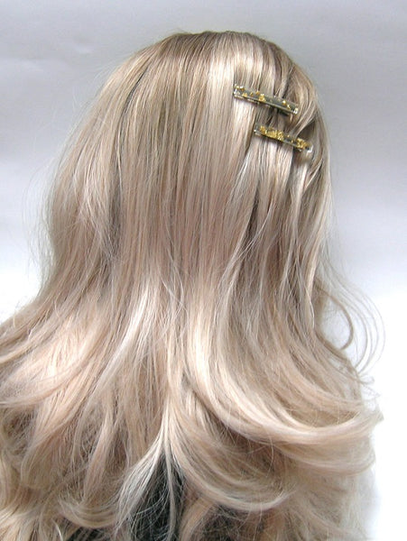 Pink Lily ~ "Kimberly" Pinch Clip Set ~  Sparkle Gold  ~ #22