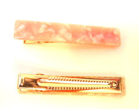 Pink Lily ~ "Lucy" Marbled Pinks ~ Pinch Clip #19