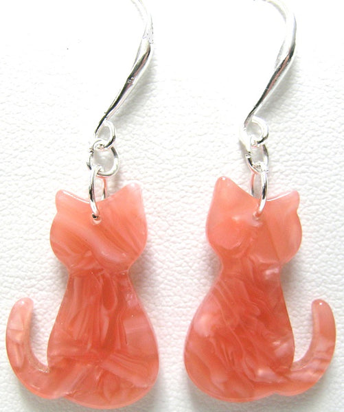 Pink Lily ~ Silver Plated Resin Cats ~ 3 Colorways #93-Cat