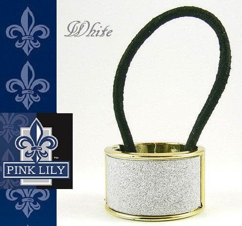 Sparkle Cuff Elastic~White ~ #3