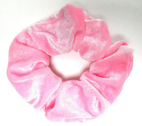 Velvet Scrunchies - Candy Pink