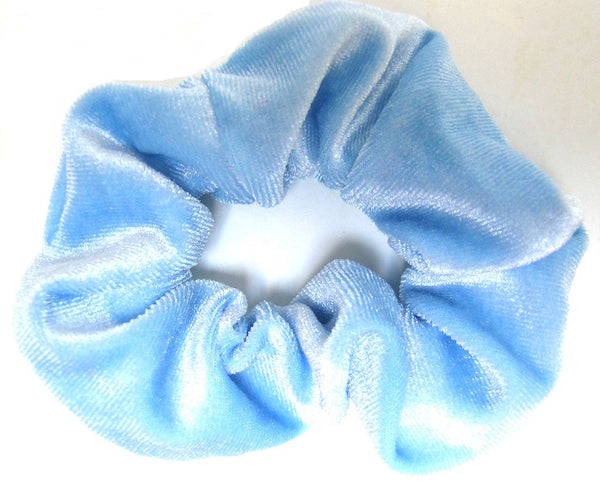 Velvet Scrunchies - Light Blue SALE